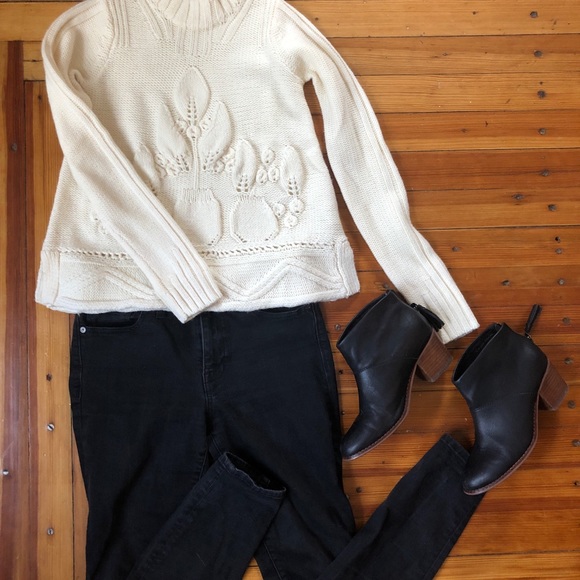 Anthropologie Off-White Sweater XS - Picture 3 of 4